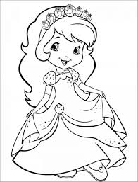 Color princesses, dog cartoons, and other drawings by anita valle. Strawberry Shortcake Coloring Pages Coloringbay