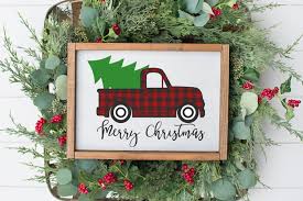 Browse our merry christmas images, graphics, and designs from +79.322 free vectors graphics. Merry Christmas Buffalo Plaid Vintage Truck Svg 410641 Cut Files Design Bundles