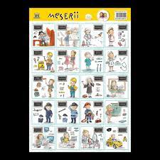 Fiecare litera are si imagini reprezentative. Printesa Urbana Plansa Meserii Cu Ema Si Eric 5948495004040