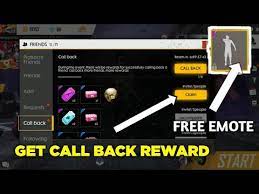 No extra registration needed, you can immediately sign up to our platform with your existing social media accounts. Free Fire How To Claim Call Back Rewards How To Get Free Emote Event Details Youtube