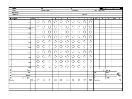 30 Printable Baseball Scoresheet Scorecard Templates