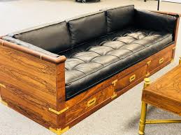 1970s Campaign Marge Carson Rosewood Sofa On Chairish Com Marge Carson Sofa Navy Accent Walls