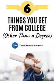 Benefits Of College 6 Things College Offers Other Than A Degree The University Network Education College College Motivation College Degree