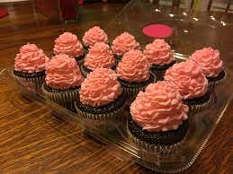 Chocolate Cupcakes With Pink Buttercream Frosting For A Baby Shower Celebration Children Are Gifts From God M Homemade Cakes Cake Creations Chocolate Cupcakes