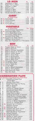 Chinatown Kitchen Menu Niagara Falls Ny