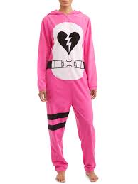 These super soft spiderman footed hooded pajamas feature the ultimate spiderman logo, the iconic spider man mask, and an. Fortnite Fortnite Women S And Women S Plus Cuddle Bear Unionsuit Walmart Com Walmart Com