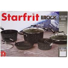 Vremi, rachael ray, greenlife, cuisinart, copper chef, bulbhead The Rock 8 Piece Cookware Set