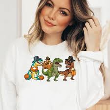 Thanksgiving Sweatshirt, Dinosaur Sweatshirt, Cute Dinosaurs Sweatshirt,  Thanksgiving Gift, Happy Thanksgiving Sweatshirt, Trexgiving Shirt