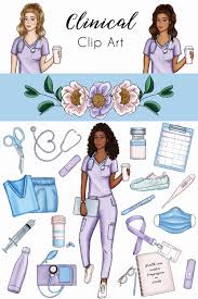 Nurse Clipart Health Care Worker Illustrations Clinical Clip Etsy Medical Clip Art Nurse Clip Art Clip Art