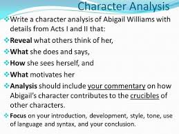 Abigail Williams Essay English The Principles Of Good