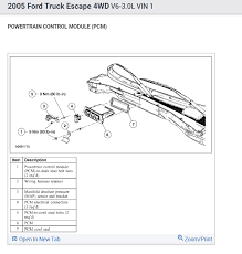 Does anyone have a diagram or pinout of the 3 harnesses at the pcm on a 2005 f150 5.4l 4x4 with auto transmission? Pcm Location Where Is The Pcm Located In A 2005 Ford Escape Is