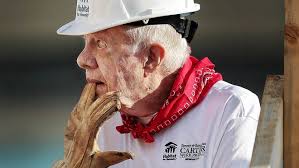 A few years later, president jimmy carter and his wife, rosalynn, who lived just down the road in plains, worked on a habitat project and quickly decided they'd like to become more involved. Jimmy Carter In Nashville Ex President Builds Habitat For Humanity Homes