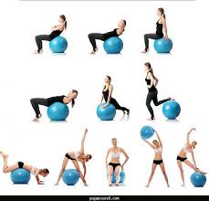Yoga Ball How To Use Yogaposes Com Yoga Ball Yoga Ball Exercises Thigh Exercises