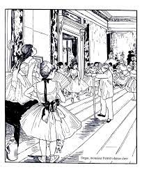 Discover all our printable coloring pages, to print or download for free ! Degas Dance Class Art Coloring Pages For Kids To Print Color
