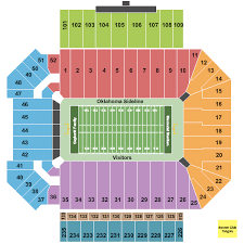 Oklahoma Memorial Stadium Seating Chart Oklahoma Memorial