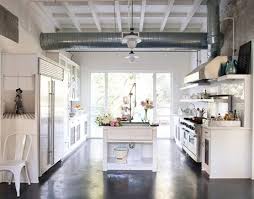 white kitchen dark shiny floors sunny day industrial kitchen design rustic industrial kitchen industrial interior design