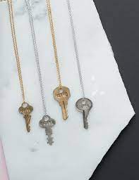 Classic Key Necklace Key Necklace Key Pendant Necklace Personalized Key Necklace