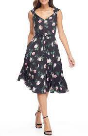 Floral Cocktail Dress Ultimate Wedding Guests Style Picks Knotsvilla Wedding Guests Outfits Cockta Floral Print Midi Dress Printed Midi Dress Dresses
