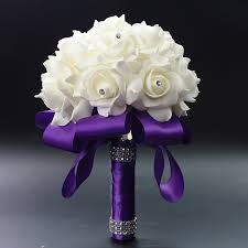 35 prettiest peony wedding bouquets. 2019 Beautiful White Ivory Bridal Bridesmaid Flower Wedding Bouquet Artificial Flower Rose Bouquet Crystal Bridal Bouquets Aa30 Buy At The Price Of 4 79 In Aliexpress Com Imall Com