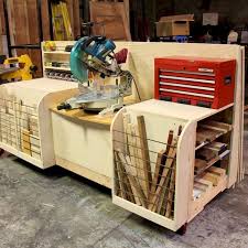 Combo Miter Saw Station Lumber Rack Lumber Rack Lumber Storage Lumber Storage Rack