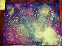 I love all things galaxy so i decided to try and create my own artwork for it. My Own Galaxy Painting Using Purple Teal Blue White Silver Black And Dark Pink Acrylic Paint And A Regular Sponge Sanat