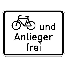 237 stehen auf dem rechten sowie auf dem linken radweg blaue schilder, darf man sich eine seite aussuchen. Verkehrszeichen 1020 12 Stvo Radfahrer Und Anlieger Frei