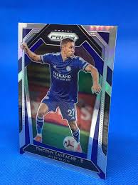 This is his non rare gold card. Panini Premier League Prizm 2020 21 Timothy Castagne Leicester City Silver Prizm Football Cards Direct