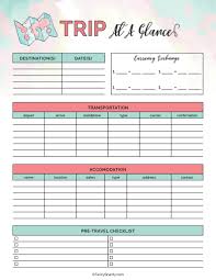 Free Printable Travel Planner Vacation Planner Template Vacation Itinerary Template Travel Itinerary Template