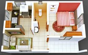 Why Do We Need 3d House Plan Before Starting The Project One Bedroom House Small House Design Tiny House Interior Design