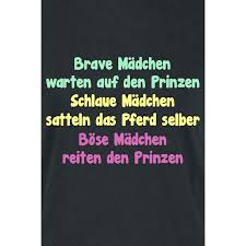 Brave Madchen T Shirt Frauen Schwarz Braves Madchen Witzige Spruche Freche Spruche