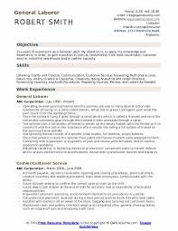 General Labor Resume Samples Qwikresume