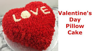 The design idea went just fine and the baking went just fine, but trying to cover my cake with a pretty coating of buttercream icing was just murder. Heart Cake Idea Valentine S Day Cake Heart Pillow Cake Youtube