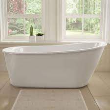 At home depot we carry freestanding tubs with various finishes and therapeutic features such as soaking and air. Maax Sax 60 In Fiberglass Reversible Drain Non Whirlpool Flatbottom Freestanding Bathtub In White 105797 000 002 100 The Home Depot Free Standing Bath Tub Free Standing Tub Free Standing Bath