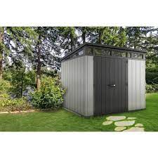 Of snow load on the roof without any damage. Keter Artisan 9x7 Large Outdoor Storage Garden Shed Deco Grey Anthracite Buy Plastic Sheds 7290106933996