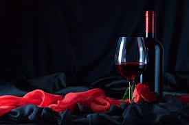 See more ideas about wine, rose, wines. Hd Wallpaper Flower Wine Glass Rose Bottle Fabric Black Red Wallpaper Flare