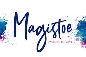 Dancing script is a casual handwriting font that combines thin and thick lines for a calligraphy effect. Download Magistoe Font Fontsme Com
