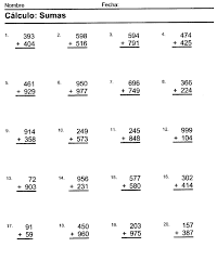 Aquí te brindaremos de gratuitamente una ficha de trabajo sobre propiedades básicas de la multiplicación para niños de tercero de primaria o que tengan 8 años de edad.este contenido educativo se avanza en el curso de matemática y lo podrás descargar gratos en formato pdf. Ejercicios De Matematicas Sumas Y Restas Para Tercer Grado Ejercicios De Matematicas Sumas Y Restas Para Terc Math Subtraction Singapore Math School Worksheets