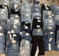 Wholesale Women and Men Denim Jeans Pants High Quality Customized Color  Carton Boxes Daily Use Low Price Stock