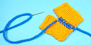 You can use a contrasting yarn if you want your. Simple Way To Join Knitted Squares And Panels To Make Blankets And Other Reversible Projects 10 Rows A Day