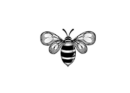 Black And White Striped Ground Bees Image Result For Black And White Bee Tattoo Black And White Bee Bee Tattoo Queen Bee Tattoo