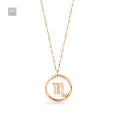 The core metal of the necklace is zinc alloy that is then wrapped in a gold plating. Scorpio Necklace In 18k Rose Gold With Diamonds Forever Jewels