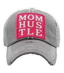 Amazon Com Mom Hustle Light Grey Vintage Style Hat Baseball Cap Everything Else Vintage Style Hat Light Grey Hat Baseball Hats