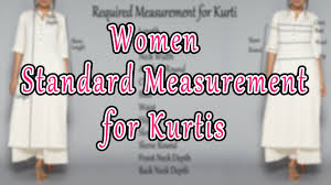 women standard measurement chart measurement guide for