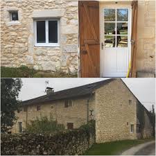 Un Sacre Coup De Neuf Pour Cet Ensemble En Pierre Renove Avec Gout Pose De Menuiseries Sur Une Batisse Traditionnelle En Gironde Dordogne Menuiserie Bordeaux