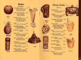5 Great Tiki Menus From The Los Angeles Public Library Menu Collection Tiki Cocktails Tiki Drinks Tiki