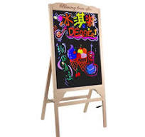 OEM Foska Pine Wood 50*70CM LED Billboards With 8 Markers ...