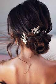 For those looking for a new updo for prom or a wedding or a special event. 20 Medium Length Wedding Hairstyles For 2021 Brides Emmalovesweddings