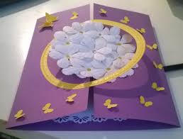 Rose, orchidee, girasoli e gardenie: Biglietto Auguri Con Fiori E Farfalle Effetto 3d Sovrapposizione Incrocio Margherite Fatto A Mano Diy Fatto A Mano Margherite Sovrapposizioni