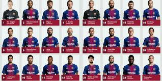 The compact squad overview with all players and data in the season overall statistics of current season. Barca Galaxy On Twitter Barca Squad Players Positions Fcb Md