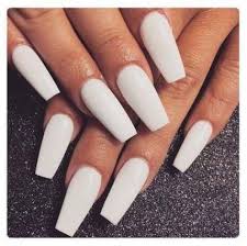 Nails Acrylic Coffin Long Plain 45 Best Ideas White Acrylic Nails Plain Nails Nails